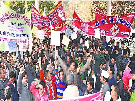 Workers took to the streets against exploitation Sidcul